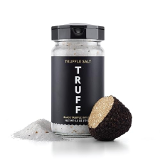 TRUFF BLACK TRUFFLE SALT WITH SEA SALT AND DRIED SUMMER TRUFFLES - AROMATIC SEASONING FOR STEAKS AND POPCORN (5.3 OZ)