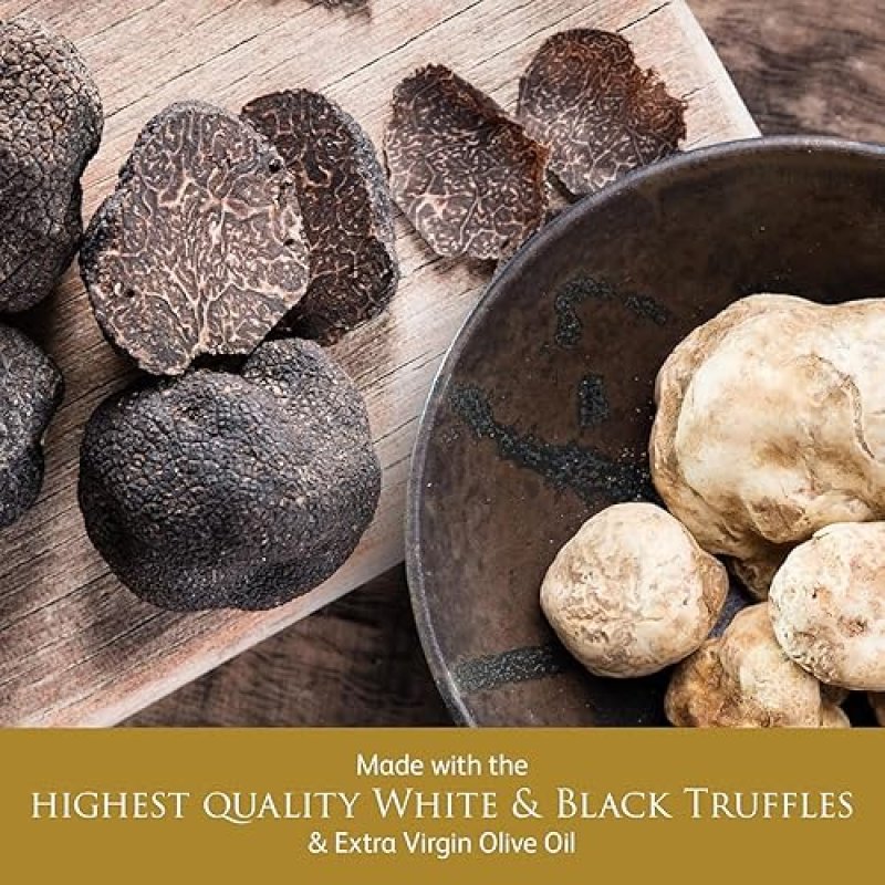 TRUFFLEHUNTER PREMIUM BLACK & WHITE TRUFFLE OIL SET - 8.45 OZ X2