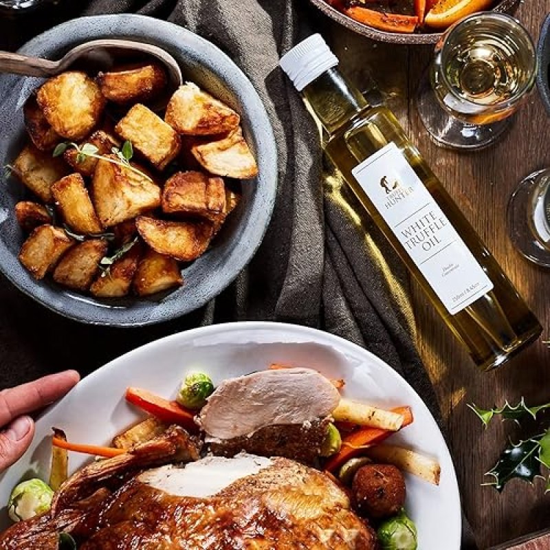 TRUFFLEHUNTER PREMIUM BLACK & WHITE TRUFFLE OIL SET - 8.45 OZ X2