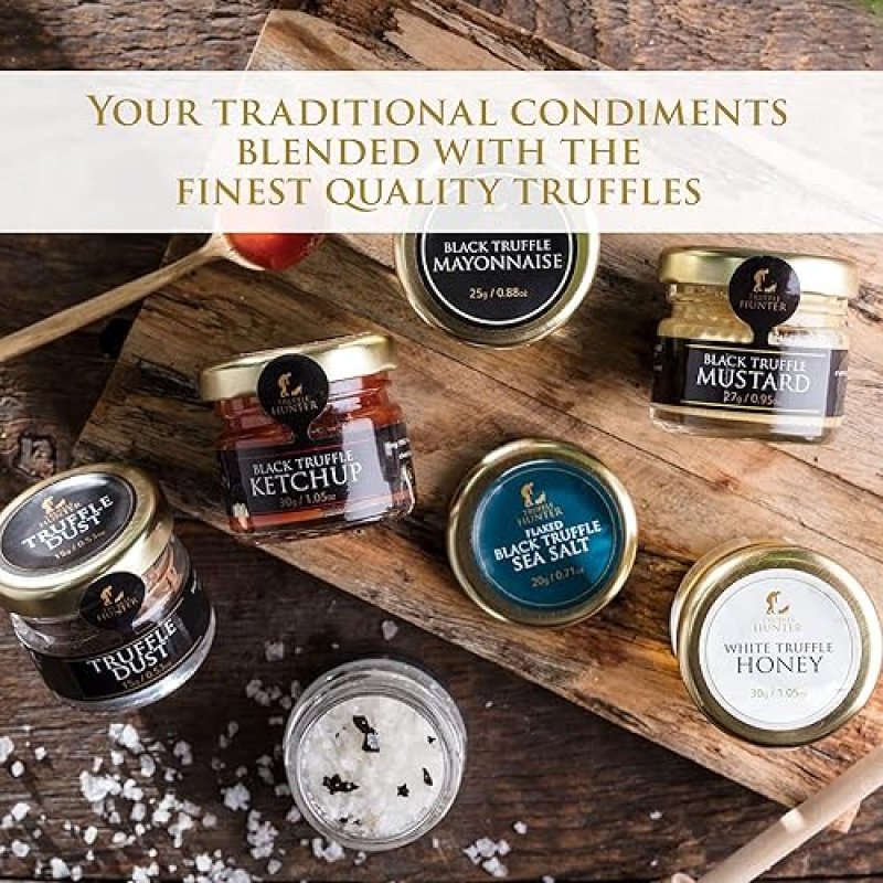 TRUFFLEHUNTER TRUFFLE CONDIMENT DISCOVERY GIFT SET - 0.7 OZ X6