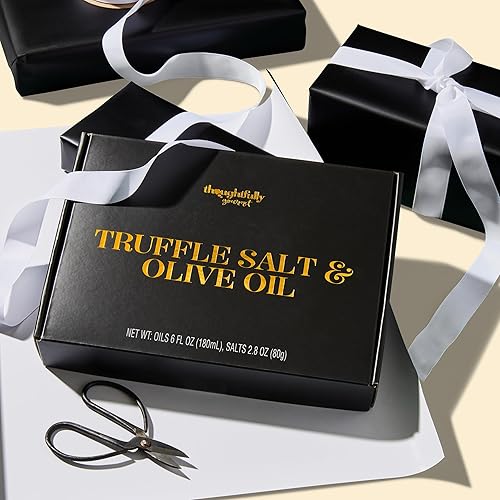 TRUFFLE  SALT & OLIVE OIL GIFT SET WITH REAL TRUFFLES - SET OF 6