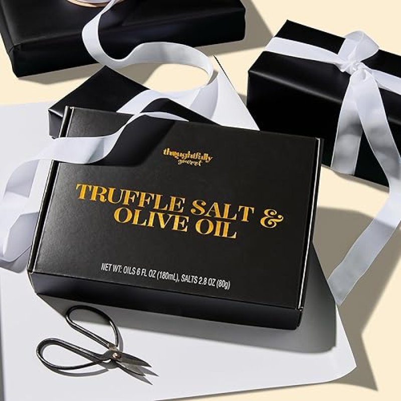 TRUFFLE  SALT & OLIVE OIL GIFT SET WITH REAL TRUFFLES - SET OF 6