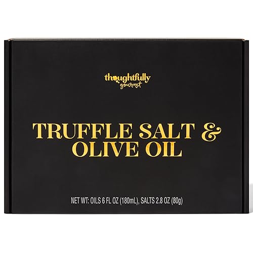 TRUFFLE  SALT & OLIVE OIL GIFT SET WITH REAL TRUFFLES - SET OF 6