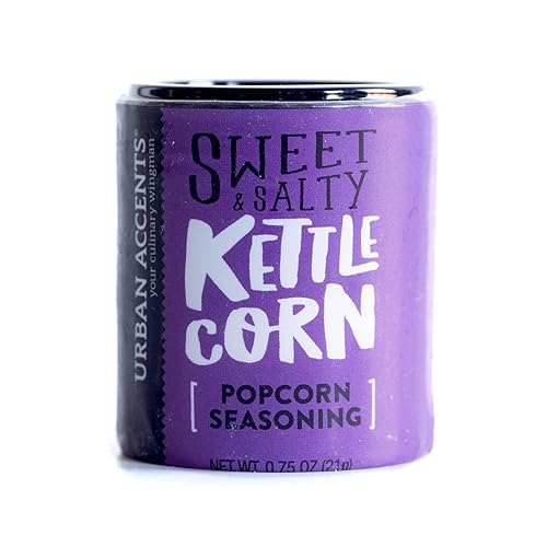 URBAN ACCENTS MOVIE NIGHT POPCORN VARIETY PACK - 3 NON-GMO KERNELS & 5 GOURMET SEASONINGS