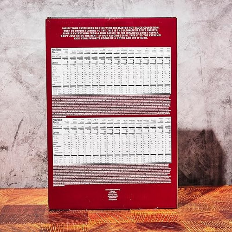 THOUGHTFULLY PREMIUM GOURMET HOT SAUCE COLLECTION SAMPLER SET - 30 FLAVORS WITH GARLIC HERB AND MORE