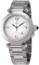 CARTIER PASHA MEN'S SILVER DIAL AUTOMATIC WATCH | WSPA0009