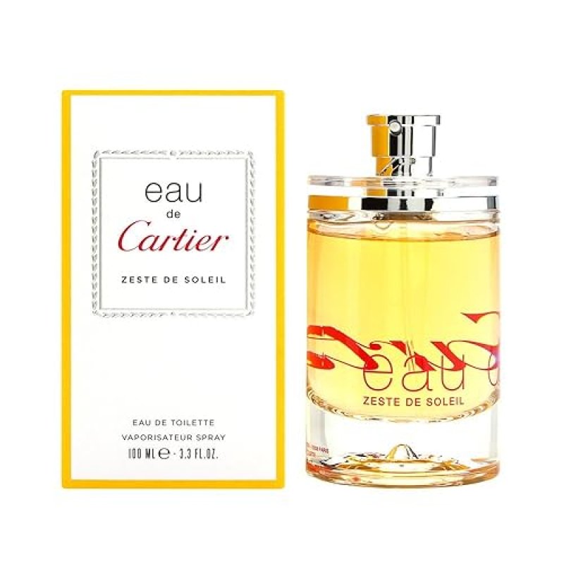 CARTIER ZESTE DE SOLEIL EAU DE TOILETTE SPRAY 3.3OZ - REFRESHING CITRUS FRAGRANCE