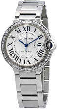 CARTIER BALLON BLEU DIAMOND LADIES WATCH W4BB0017 AUTOMATIC MOVEMENT