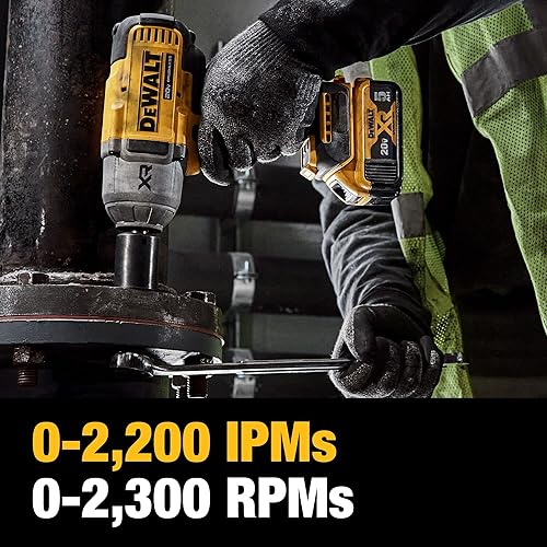 DEWALT 20V MAX CORDLESS IMPACT WRENCH KIT WITH 4 SPEED MODES (DCF900P1)