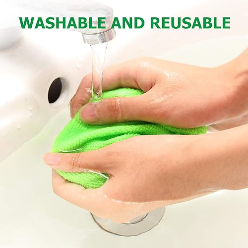 XINDELL WINDSHIELD CLEANER TOOL - CAR WINDOW CLEANING KIT WITH EXTENDABLE HANDLE & MICROFIBER PADS FOR VEHICLES & HOME