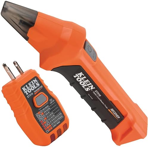 KLEIN TOOLS ET310 AC CIRCUIT BREAKER FINDER & ELECTRIC VOLTAGE TESTER WITH GFCI OUTLET TESTER
