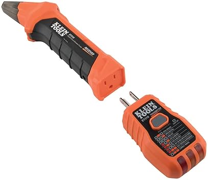 KLEIN TOOLS ET310 AC CIRCUIT BREAKER FINDER & ELECTRIC VOLTAGE TESTER WITH GFCI OUTLET TESTER