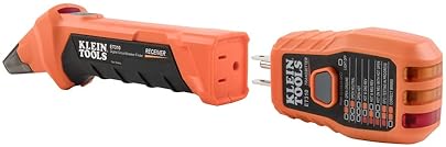 KLEIN TOOLS ET310 AC CIRCUIT BREAKER FINDER & ELECTRIC VOLTAGE TESTER WITH GFCI OUTLET TESTER