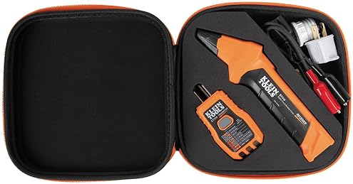 KLEIN TOOLS ET310KIT AC CIRCUIT BREAKER FINDER KIT, ELECTRIC TESTER, GFCI TESTER, LEADS, ADAPTERS AN