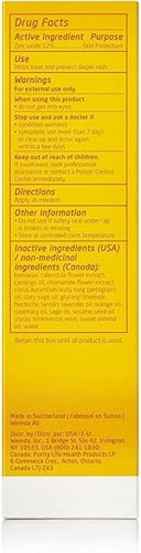 WELEDA BABY CALENDULA DIAPER CREAM, 2.8 FLUID OUNCE (PACK OF 3), PLANT RICH PROTECTION WITH CALENDUL