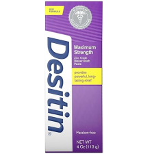 DESITIN DIAPER RASH PASTE, MAXIMUM STRENGTH, 4 OUNCES (PACK OF 4)