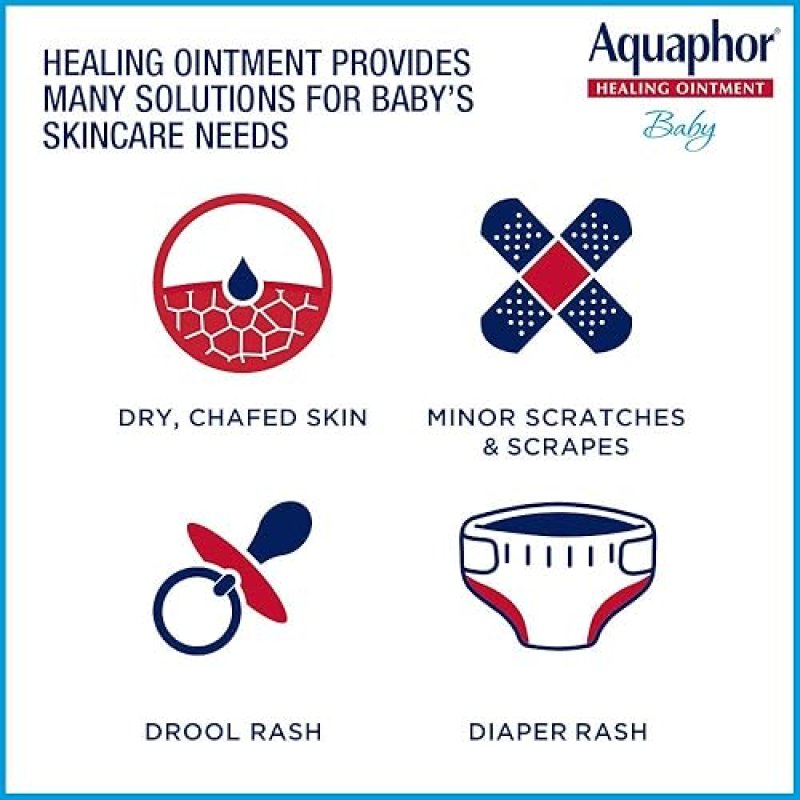 AQUAPHOR BABY HEALING OINTMENT ADVANCED THERAPY SKIN PROTECTANT, DRY SKIN AND DIAPER RASH OINTMENT,
