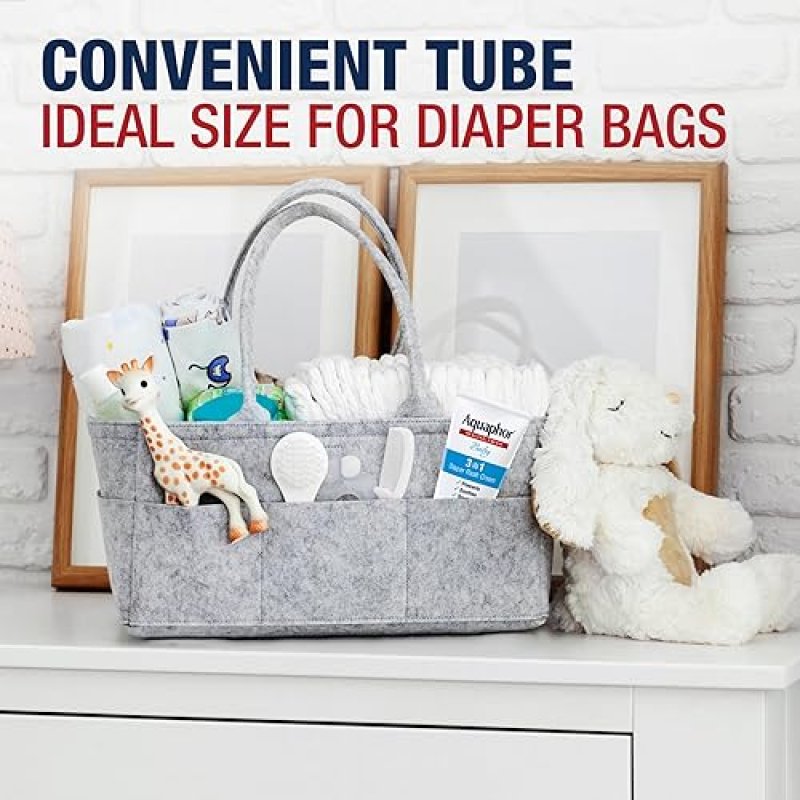 AQUAPHOR BABY DIAPER RASH CREAM, 3-IN-1 DIAPER RASH RELIEF, 3.5 OZ TUBE, (PACK OF 3)