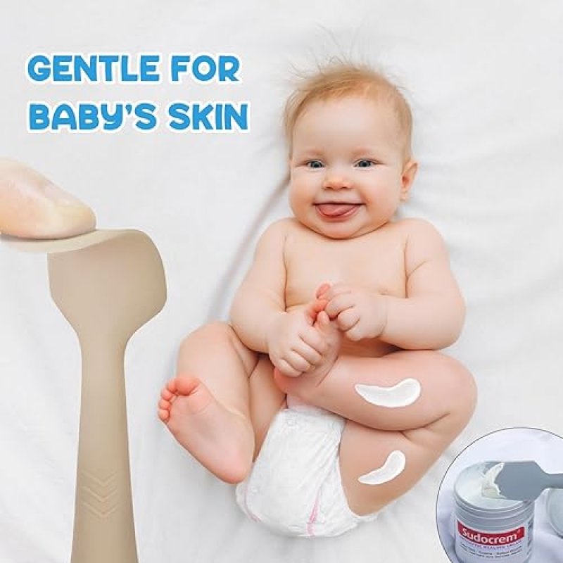 SEEWAY BABY DIAPER CREAM SPATULA, SEEWAY 3 PACK BABY BUTT PASTE SPATULA, DIAPER CREAM APPLICATOR FOR NEWBOR