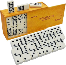 QUEENSELL DOMINOS GAME DOUBLE 9 - DOMINOS SET FOR ADULTS AND KIDS AGES 8 AND UP - DOUBLE NINE DOMINOES SET, CL