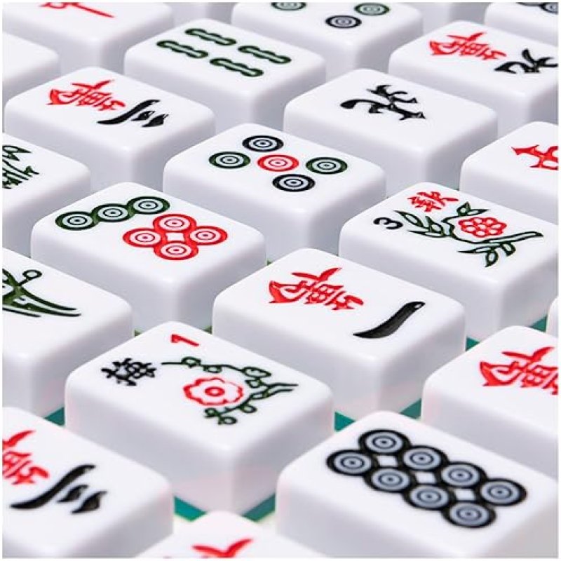 SPIN MASTER GAMES LEGACY DELUXE MAH JONG CLASSIC GAME WITH TWO-TONED TILES AND LINED WOOD STORAGE CA