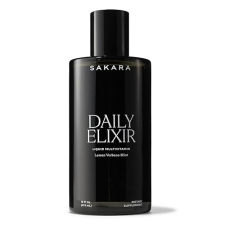 SAKARA DAILY ELIXIR LIQUID MULTIVITAMIN - PLANT-BASED FORMULA FOR RADIANT SKIN & COGNITIVE HEALTH - VITAMIN E & SELENIUM - LEMON VERBENA-MINT, 16 FL OZ'