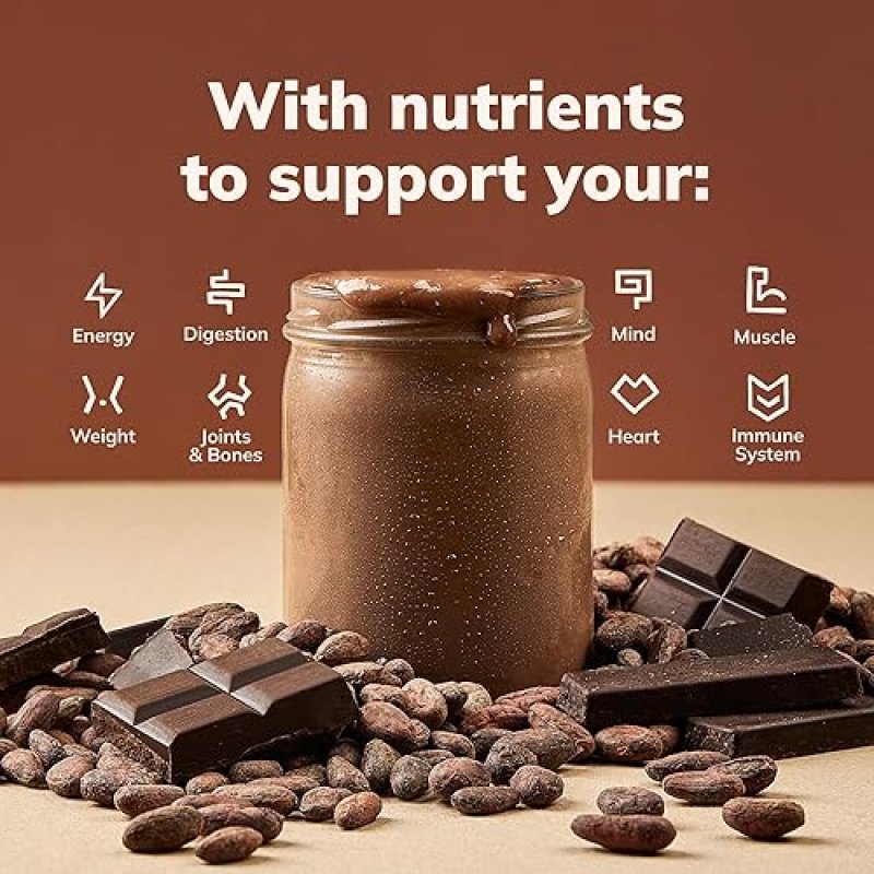 TRIBAL NUTRITION KA CHAVA CHOCOLATE NUTRITION SHAKE POWDER 15 SERVINGS, 85 SUPERFOODS, VEGAN, GLUTEN