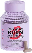 LEMME BURN METABOLISM BOOSTER BELLY FAT BURNER WITH ACTIPONIN, GREEN TEA VITAMINS B6 B12