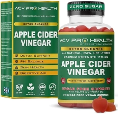 PROMETHEAN SUGAR-FREE APPLE CIDER VINEGAR GUMMIES LOW CARB KETO DETOX CLEANSE ADVANCED ACV GUMMIES