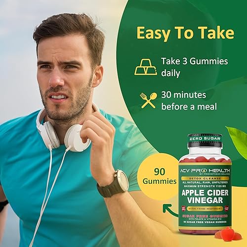 PROMETHEAN SUGAR-FREE APPLE CIDER VINEGAR GUMMIES LOW CARB KETO DETOX CLEANSE ADVANCED ACV GUMMIES