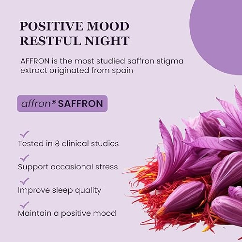 HEALTHAPPINESS NUTRITION UPNOURISH ORGANIC ASHWAGANDHA SAFFRON PROBIOTICS CAPSULES STRESS RELIEF MOOD SUPPORT