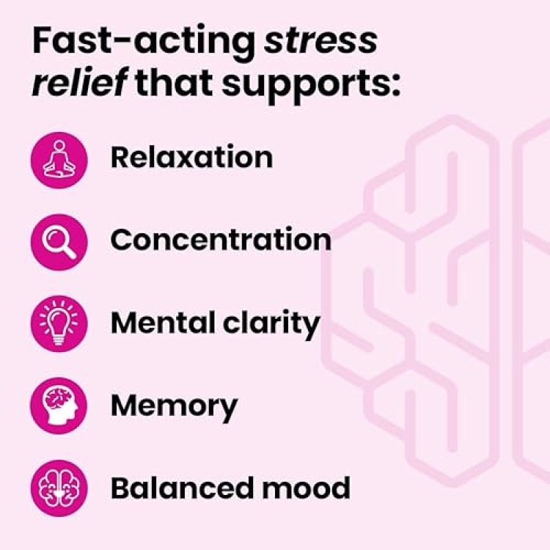 LIFESEASONS NEUROQ CALM FOCUS GUMMIES STRESS RELIEF MENTAL SUPPORT WITH ASHWAGANDHA, MAGNESIUM GABA 90 COUNT