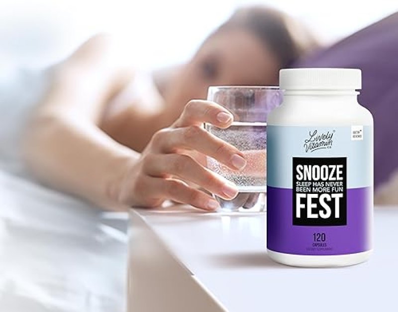 LIVELY VITAMIN CO SNOOZE FEST SLEEP SUPPORT SUPPLEMENT GABA, MELATONIN, CHAMOMILE 120CT