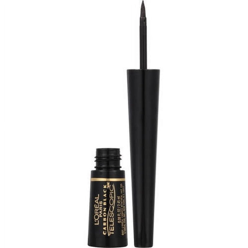 LOREAL PARIS TELESCOPIC PRECISION LIQUID EYELINER IN CARBON BLACK LONG-LASTING DEFINITION