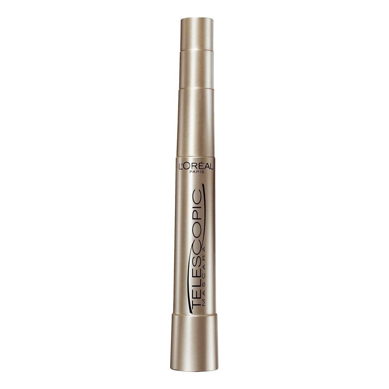 LOREAL PARIS TELESCOPIC MASCARA BLACKEST BLACK 0.27 OZ LENGTHENING WATERPROOF LASH ENHANCER