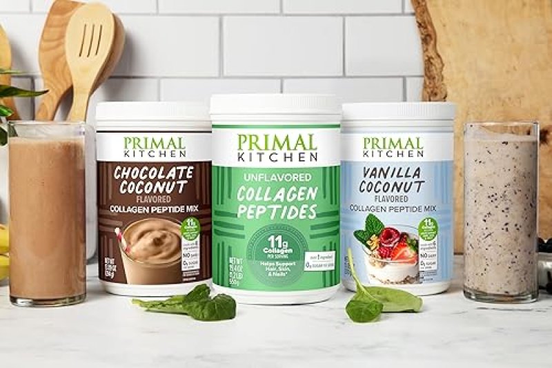PRIMAL KITCHEN CHOCOLATE COCONUT COLLAGEN PEPTIDES DRINK MIX, NO DAIRY, 20 OZ