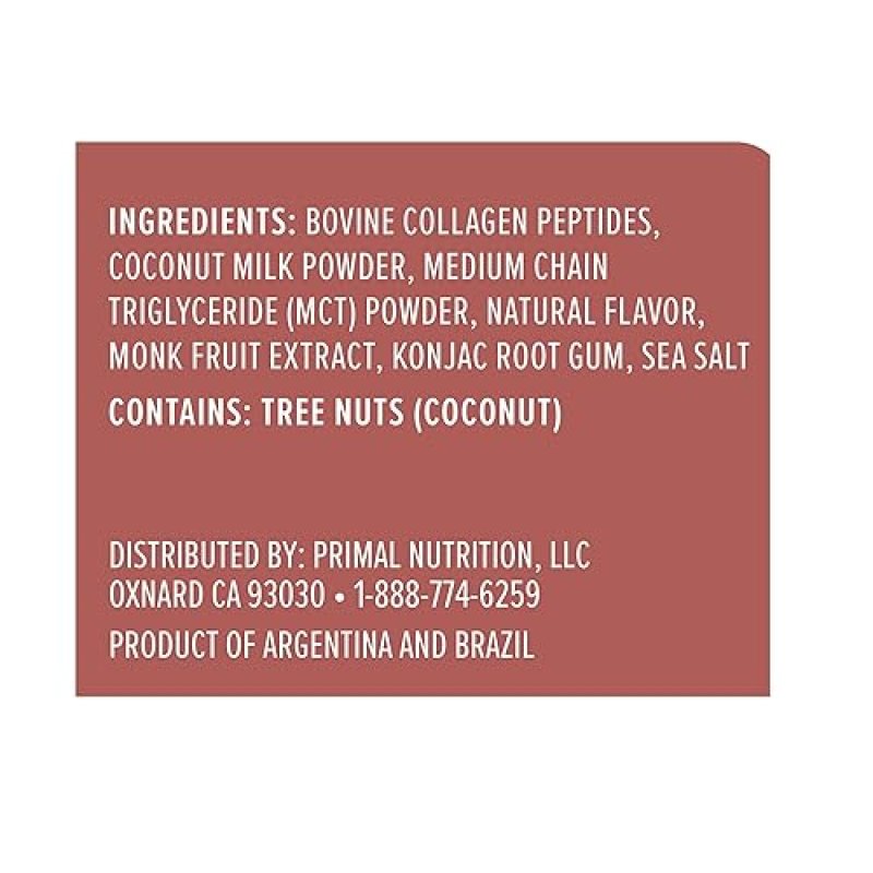 PRIMAL KITCHEN HAZELNUT COLLAGEN CREAMER POWDER WITH MCT OIL, 10.34 OZ COLLAGEN PEPTIDES