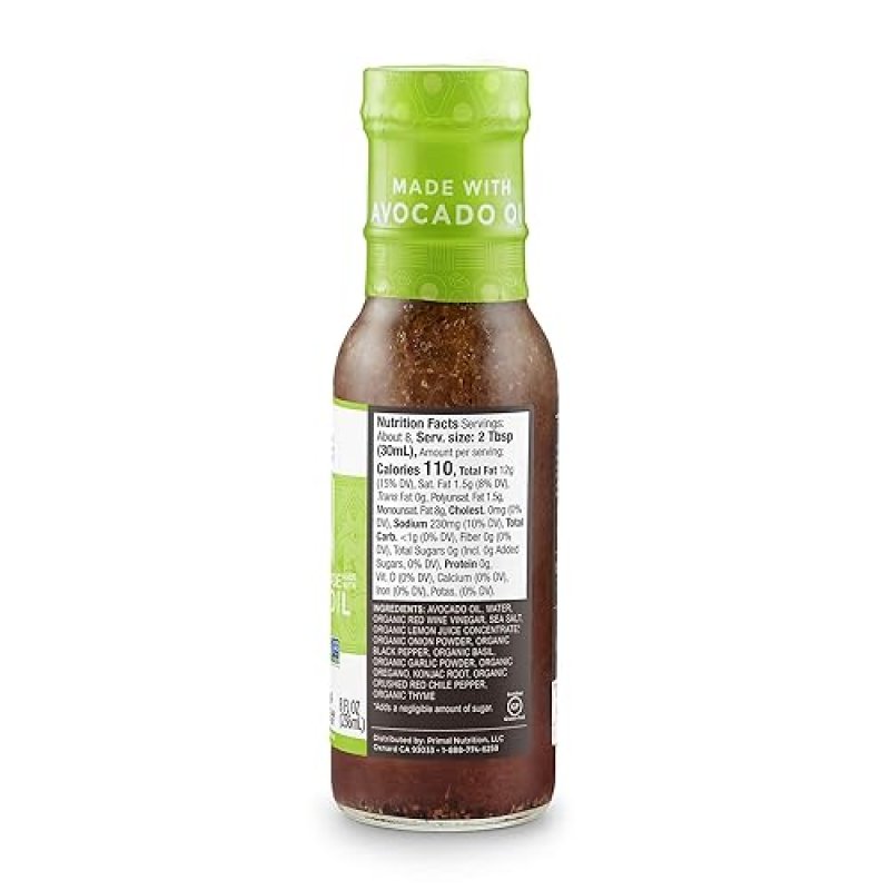 PRIMAL KITCHEN ITALIAN, BALSAMIC VINAIGRETTE GREEK DRESSING VARIETY PACK, 8 OZ EACH, AVOCADO OIL