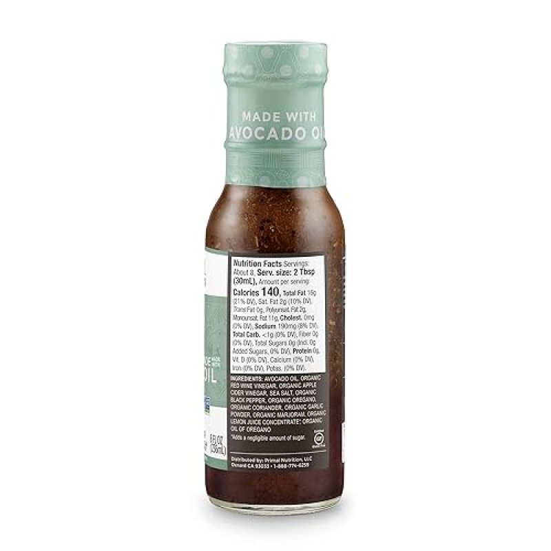 PRIMAL KITCHEN ITALIAN, BALSAMIC VINAIGRETTE GREEK DRESSING VARIETY PACK, 8 OZ EACH, AVOCADO OIL