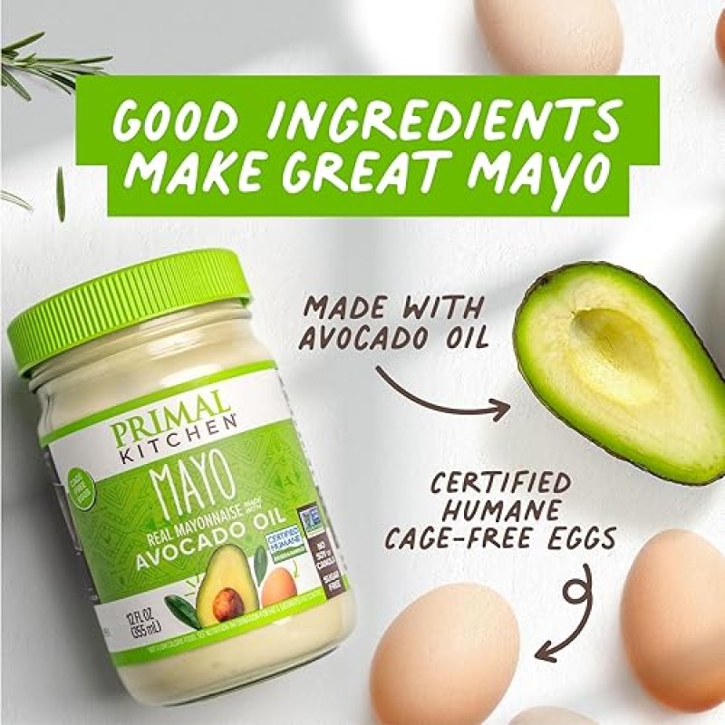 PRIMAL KITCHEN AVOCADO OIL MAYO, NO SOY OR CANOLA, ORIGINAL CHIPOTLE LIME, 12OZ, 2-PACK