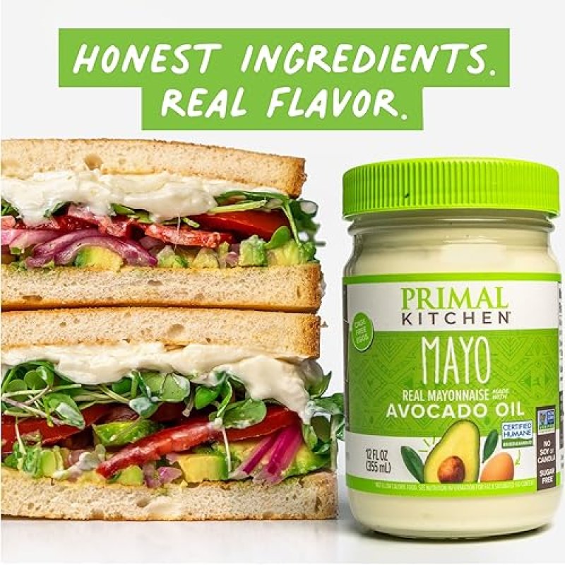 PRIMAL KITCHEN AVOCADO OIL MAYO, NO SOY OR CANOLA, ORIGINAL CHIPOTLE LIME, 12OZ, 2-PACK