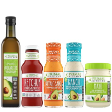 PRIMAL KITCHEN AVOCADO OIL STARTER KIT WITH KETCHUP, BUFFALO SAUCE, RANCH MAYO UNSWEETENED
