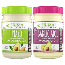 PRIMAL KITCHEN AVOCADO OIL MAYO VARIETY PACK ORIGINAL GARLIC AIOLI, 2 X 12 OZ, NO SOY