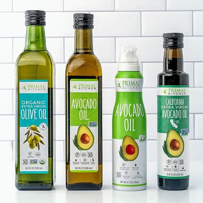 PRIMAL KITCHEN AVOCADO OIL 16.9OZ PACK OF 2 WHOLE30, PALEO KETO CERTIFIED COOKING OIL