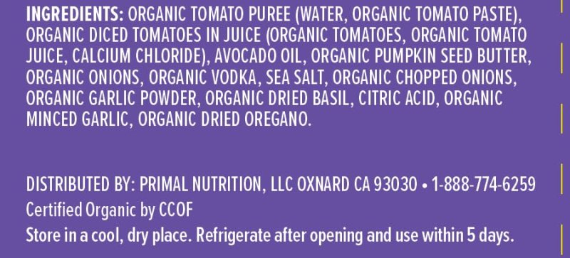 PRIMAL KITCHEN NO DAIRY VODKA SAUCE 2-PACK SUGAR-FREE, DAIRY-FREE PASTA SAUCE