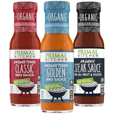 PRIMAL KITCHEN ORGANIC BBQ STEAK SAUCE 3-PACK NO CANE SUGAR, REAL INGREDIENTS