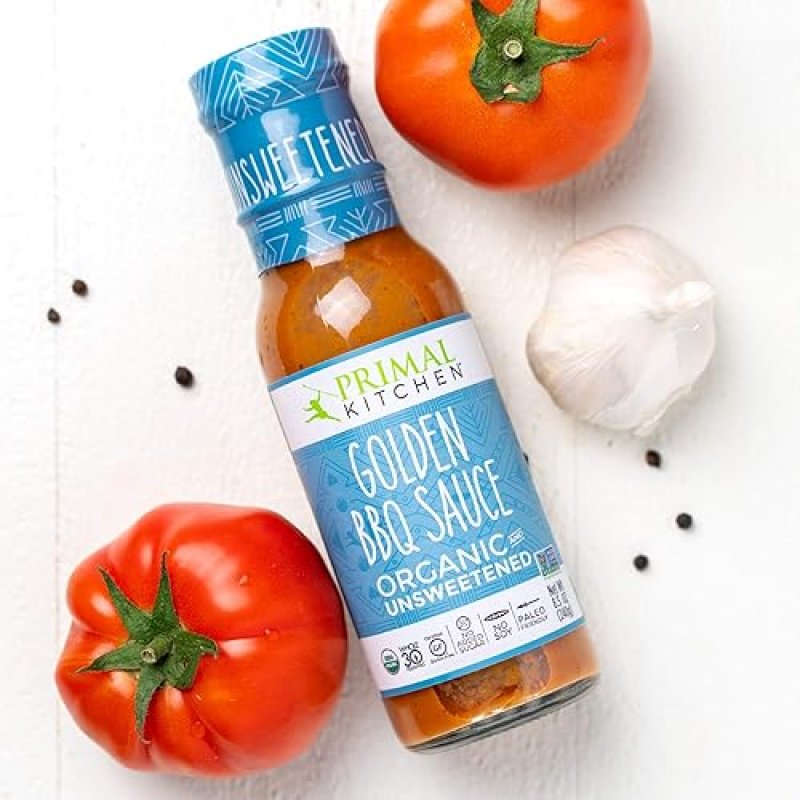 PRIMAL KITCHEN ORGANIC BBQ STEAK SAUCE 3-PACK NO CANE SUGAR, REAL INGREDIENTS