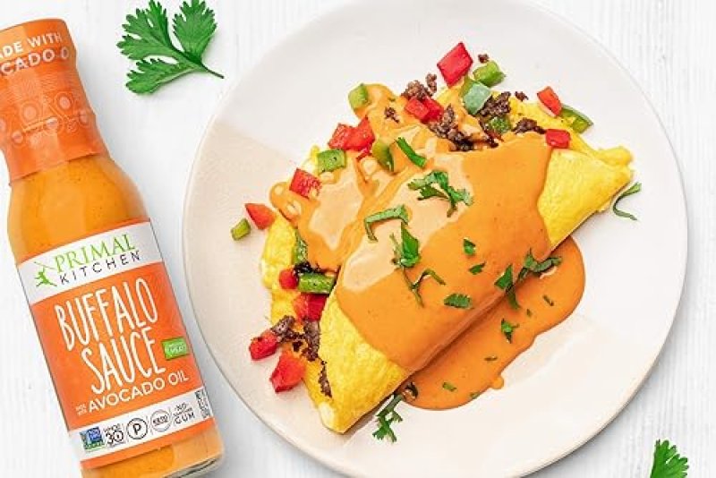 PRIMAL KITCHEN NO DAIRY BUFFALO SAUCE WITH AVOCADO OIL, NO CANE SUGAR, CORN SYRUP 2 PACK
