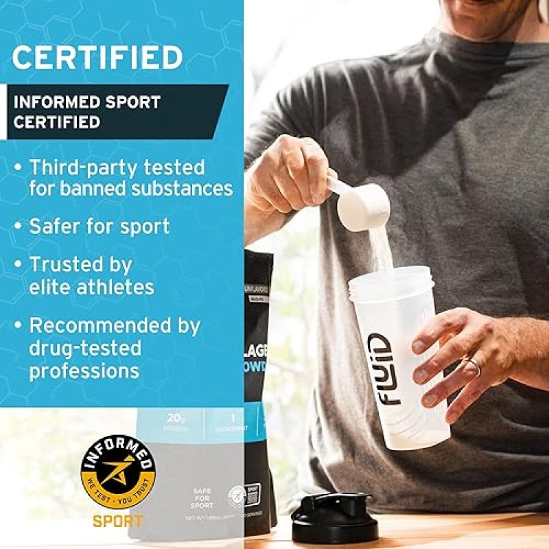 FLUID COLLAGEN PEPTIDES PROTEIN POWDER - PREMIUM GRASS-FED, UNFLAVORED, 1.88 LBS