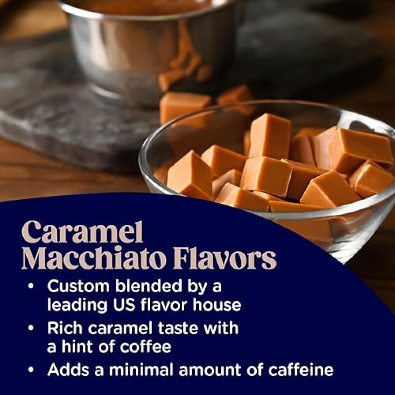 ENCHANT COLLAGEN SHAKE POWDER CARAMEL MACCHIATO 20G GRASS-FED COLLAGEN, OMEGA 9 FIBER